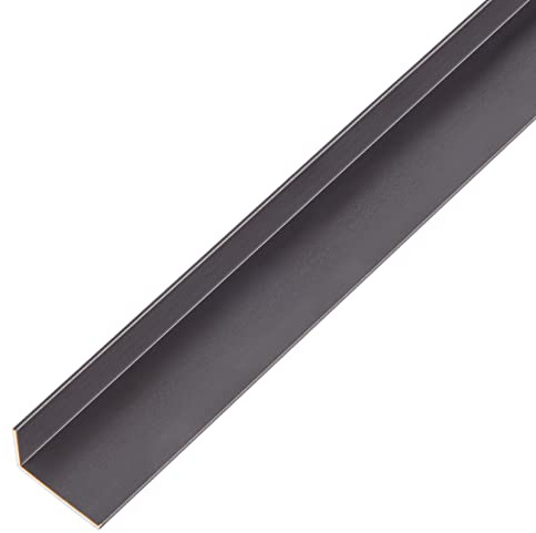 Alberts 489359 Winkelprofil | Aluminium, schwarz eloxiert | 2000 x 20 x 10 mm