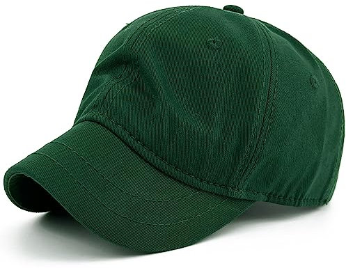 Rayna Fashion Kurze Krempe, unstrukturierte Baseballkappe für Herren, Laufen, Sommer, Schiedsrichter, kurzer Bill Ballhut für Damen, Outdoor-Sport, Oliv/Blatt für mich (Leaf It to Me), X-Large