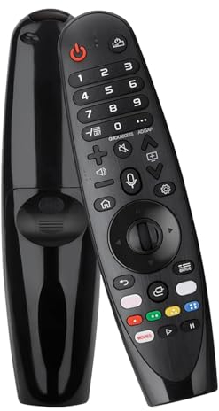 CRGANGZY kompatibel mit LG AN-MR20 TV-Fernbedienung AKB75855501 AN-MR20GA Ersatz-Magic-Voice-Fernbedienung mit Zeiger for Netflix/Prime Video Google/Alexa for OLED/NanoCell/UHD