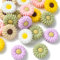 UR URLIFEHALL Lot de 20 perles en silicone motif marguerites colorées en silicone pour bijoux, loisirs créatifs, guirlandes, cordons, décoration cadeau