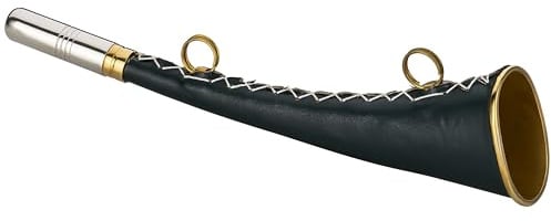 Tromba da caccia in ottone, verde, oro (verde, 25 cm)