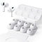 Seltureone 4 Paar Silikontips für Airpods Pro 2/Airpods Pro mit Loch zur Geräuschreduzierung, Anti Rutsch Soft Silikon Airpods pro Ersatz-Ohreinsätz - Groß