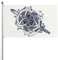 150 x 90 cm (5 x 3 Fuß) Keltische Drachen Schwert Symbol Wikinger Helm Flagge für Haus Rasen hängende Dekoration Hofbanner Urlaub Willkommen Flaggen mit 2 Metallösen, für drinnen und draußen