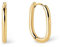 SINGULARU - Bossa Creolen. Edelstahl mit 18 Kt Vergoldeter Beschichtung. Schmuck für Damen.