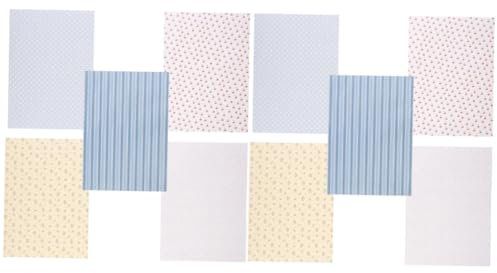 Alasum 10fogli Adesivi Per Carta Da Parati Per Casa Delle Bambole Decorazioni Per Case Accessori Per Salotto e Camera Da Letto Stile Lifelike e Delicato