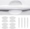 JABBNGD 8 Stück Auto Türgriff Schutzfolie, für Benz W211 W203 W204 W210 W124 AMG W202 Autotür Griffe Aufkleber Türgriff Schutzfolie Anti Scratch Schutzfolie,B