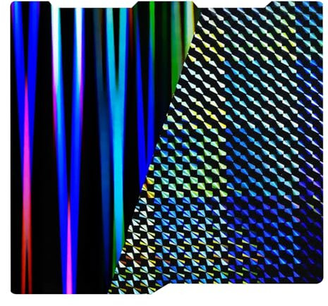 RugooSpink 256 x 268 mm Kobra 3/Kobra 3 V2 Combo doppelseitige Platte aus glattem Stahlblech H1H Platform Build Sheet (Phantom + Lichtstrahl) beheiztes Bett für Anycubic 3D-Drucker