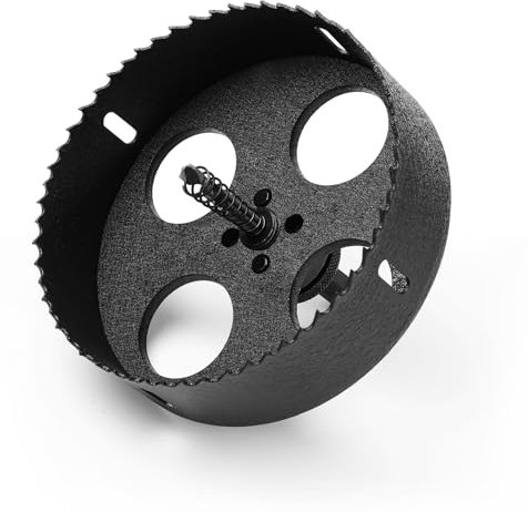 HSAWBIT Scie-cloche HSS bimétallique 145 mm, M42 coupe rapide extra cobalt profondeur de coupe 45 mm, pour tôle, bois, plastique, divers matériaux