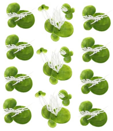 MAGICLULU 3 Packs Artificial Plant Duckweed Fish Tank Grass Artificial Water Plant Fake Duckweed Plant Artificial Small Water Plants Aquarium Grass Decorations Lifelike Plant Plastic Green