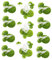MAGICLULU 3 Packs Artificial Plant Duckweed Fish Tank Grass Artificial Water Plant Fake Duckweed Plant Artificial Small Water Plants Aquarium Grass Decorations Lifelike Plant Plastic Green