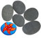 Glatte Große Kieselsteine, Flache Steine zum Bemalen, Natürlicher Flussstein, 6PCS 5-7cm Dekosteine Naturstein Kieselsteine zum Bemalen Strand Kiesel für Bemalen Garten Blumentöpfen Aquarien