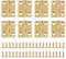 8 Stück Mini Scharniere, Mini Miniatur Scharniere, 1 Zoll Massivem Messing Scharniere, Kupfer Faltstoß Scharniere Scharniere Klein Schrankscharnier, Klappbar Klein Modellbau Scharniere
