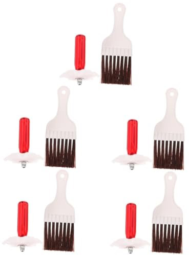 Ipetboom 5 Juegos Cepillo De Limpieza De Aire Acondicionado Manejar Kit De Limpieza De Aire Acondicionado Conducto Limpiador Peine De Aleta De Aire Acondicionado Cepillo De Aire El Plastico