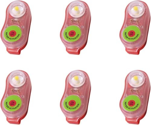 Luce clip per giacca di salvat Remingtape 6X Gilet di Salvataggio Luce A LED, Giubbotto Salvavita Flash, per Sopravvivenza in Acqua di Emergenza, per Adulti e Bambini