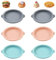 6 Pezzi Stampo per Torta Tondo in Silicone, 10 cm di Diametro Stampi Uova Friggitrice Ad Aria, Resistenti Alle Alte Temperature Stampi in Silicone per Dolci Per Sandwich All'uovo, Pancake e Crepes