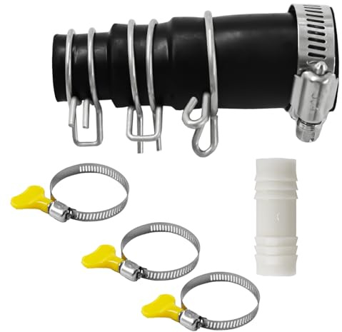 Garbage Disposal Dishwasher Connector Kit,Dishwasher Drain Hose Adapter Kit for Compatible with Insinkerator Garbage Disposals With 3 Hose Clamp and 3 Clamps