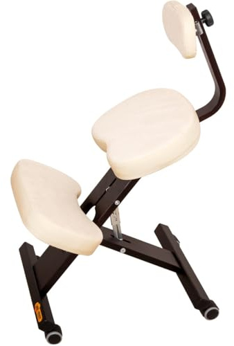 Der vielseitige, ergonomische Knie-Sitz Ergo Comfort Cappucino Plus für Prävention und Rehabilitation ist mit Einer innovativen Lendenwirbelstütze und hochwertigen Materialien ausgestattet