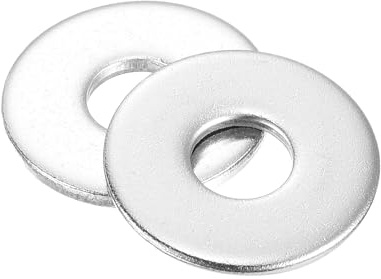 QUARKZMAN 50 Stück Unterlegscheiben M6 Scheiben Flachscheiben 304 Edelstahl 6.4mm Innendurchmesser x 18mm Außendurchmesser x 1.6mm Dicke Für Schrauben Bolzen Fabriken Reparatur Silber