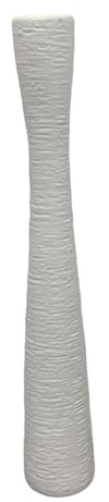 Baoblaze 47.8cm Tall Floor Vase, Standing Floor Vase Decorative Plant Pot for Corner, Minimalist Style Flower Vases Wedding & Farmhouse Decor, Indoor Shelf or Cafe Home Decor Flower Holder, White