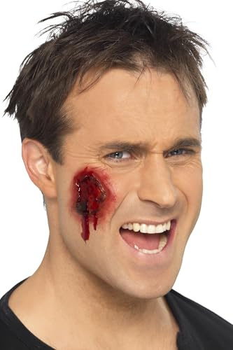 Smiffys Blutige Wunden, Hautfarben, Hollywood-Mutilationen, 12 Stück Halloween