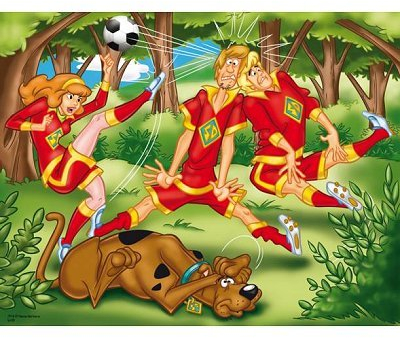 Puzzle 24 Teile 3D - Scooby-Doo : Fussballspiel