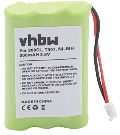 vhbw Batterie Compatible avec Philips Kala 3353 téléphone Fixe sans Fil (300mAh, 3,6V, NiMH)