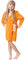 Ladeheid Kinder Frottee Bademantel aus 100% Baumwolle LA40-103 (Orange/Pfirsich (D4/P6), 98-104)