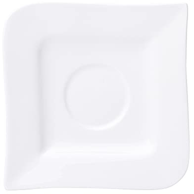 Dajar Onda/kubiko piattino 10.8 cm, Porcellana, Bianco, 8.5 cm cm