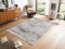 hochwertiger Designer Teppich Antea — Moderne Kurzflor Teppiche — Zimmerteppich im Vintage Design — (160x230cm, blau/Creme)
