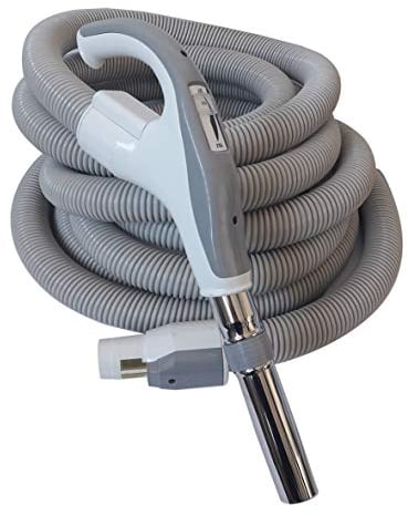 Tubo flessibile per aspirapolvere centralizzato con interruttore ON-OFF su impugnatura - Compatibile con Aertecnica Tubò, Sistem Air, Duovac, AirBlu e altri (10 metri)