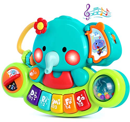 Baby Piano Toy 6 to 12 Months Light Up Music Baby Toys for 6 9 12 18 Months Early Learning Educational Piano Keyboard Infant Babies Girl Toy 1 Year Old Boy Girls Gift