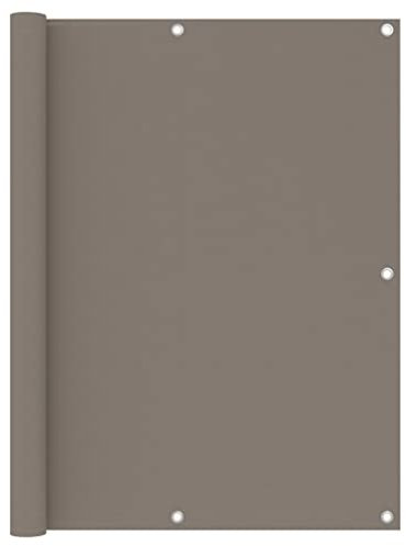 vidaXL Paravento da Balcone Tenda Schermo Protezione UV Sole Pioggia Frangivento Parasole Impermeabile Talpa 120x500 cm Tessuto Oxford