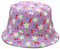 Yixda Sommer Fischerhüte Damen Mädchen Outdoor Faltbarer Reversibel Strand Sonnenhut (Blume Lila)