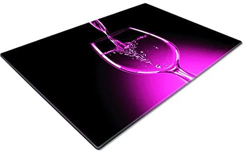 Chopping Boards | Glass Worktop Savers | Worktop Protectors Heat Resistant | Catering Chopping Boards | Chopping Boards Glass | Large Chopping Board | Purple Black Wine Modern