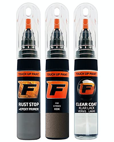 FIRANTO stylo peinture de voiture pour Citroen KDK Hickory réparation couleur voiture 3 en 1, rayures stylo retouche peinture 15ml avec pinceau, apprêt, laque