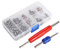 Noyau de Valve de Climatiseur de Voiture， Outils de Réparation de Ligne de Climatisation Assortiment de 102 Pièces A/C R134a/R12 Kit D'outils de Noyaux de Tige de Valve de Pneu de Réfrigération