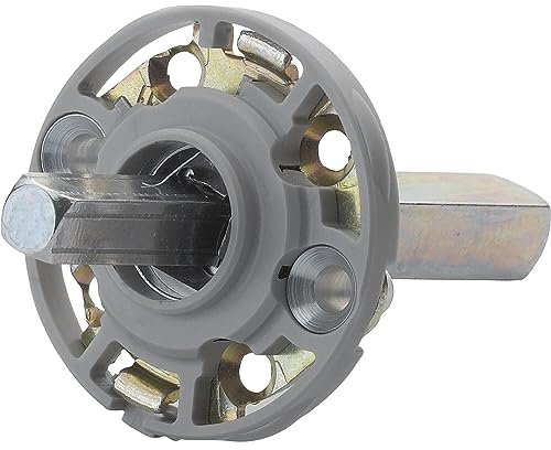 Hoppe Montagemodul rund für Hoppe Türgriffe, Vierkant 10/62 mm, Stahl aluminiumfarbig