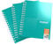 Silvine Luxpad Metallic A5 FSC Spiralbindung, liniert, 200 Seiten, 3 Stück
