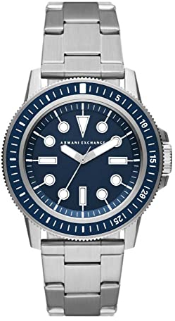 Armani Exchange Herren Quarz 3 Zeiger Uhr mit Armband AX1861