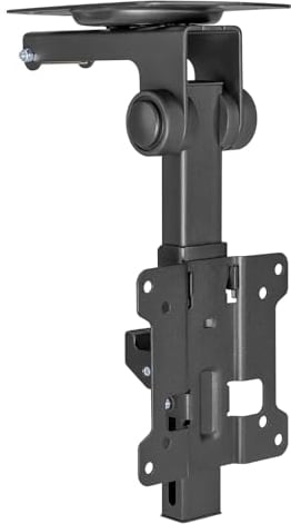 my wall HL45-1L Support de Plafond Pliable pour téléviseur - Taille d'écran de 13 à 32 Pouces - Inclinable - Rotatif - Support de téléviseur pour Plafond incliné ou Armoire Suspendue - Support de
