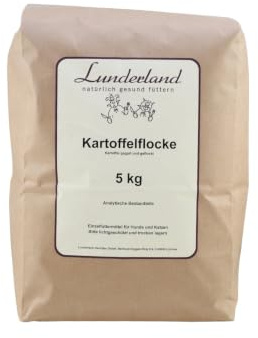 Potatisflingor 5 kg spannmålsfri mixer kokta och flockade med små bitar, foderfoder för hundar och katter