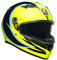 AGV K3 Rossi WT Phillip Island 2005 Helm (Yellow/Black,XL (61/62))