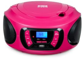 Lecteur Radio CD Portable BIGBEN INTERACTIVE USB BT Rose