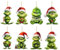 Grinch Deko Weihnachten Weihnachtsbaum Anhänger Acryl Anhänger Weihnachtsbaumschmuck für Partydekoration Geschenke Acryl Weihnachts Weihnachtlicher Baumschmuck Grinch Anhänger (A-8pc)