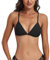FITTOO Triangel Bikini Oberteil Große Brüste Damen Push up Sport Bikini Neckholder Rückenfrei Bikinioberteil mit Polster Schwarz, L