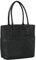 Benthill Shopper Leder Damen | Einfache Schultertasche ohne Reißverschluss | Vintage Handtasche aus echtem Rindsleder | Hochwertiger Beutel, Farbe:Schwarz