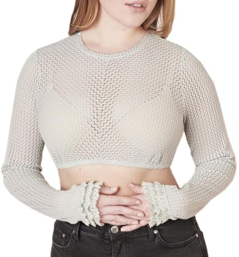 Krüger Dirndlbluse Araceli Langarm | Bluse aus Spitze | hochgeschlossen (DE/NL/SE/PL, Numerisch, 36, Regular, Regular, hellgrün)