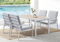 GLP Gartenlounge-Set Garten-Essgruppe, (Gartenmöbel Set, 5-TLG., 4 Sessel, 1 Esstisch, inkl. Auflagen, Aluminium), Wetterfest Gartenlounge Set, 9400-P1+P2