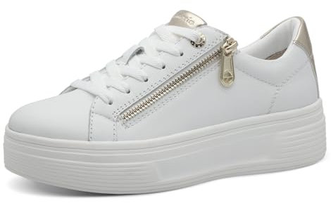 Tamaris Damen 8-83726-44 Sneaker, White Nappa, 37 EU