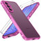 ivoler Hülle für Samsung Galaxy A36 5G mit 2 Stück Panzer Schutz Glas, [Militärstandard] Stoßfest [Kameraschutz] Handyhülle, Matt Durchscheinende Rückseite Anti-Fingerabdruck Schutzhülle Case, Rosa